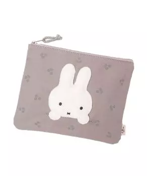 Плоский мешочек с аппликацией Miffy Cherry (Серый) серый