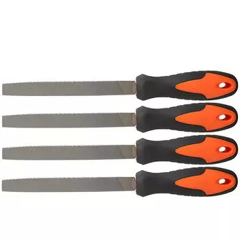 Плоский напильник Cut Mill, плоский ручной напильник 6/8 дюйма из высокоуглеродистой закаленной стали, эргономичная ручка, пластиковая ручка, плоский напильник Finder для заточной фрезы