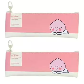 Плоский пенал Kakao Friends Modern st, Apeach, 2 предмета, Лучший персонаж Кореи