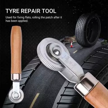 Плоский ролик покрышек, гладкая прокатка, стабильная деревянная ручка, антикоррозионная мастерская по ремонту шин