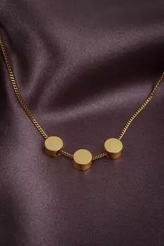 Плоское колье Dorica золотого цвета