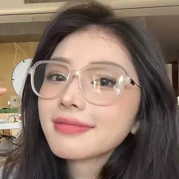 Плоское зеркало Ana Eye Frame, очки с защитой от синего света для студенток колледжа, большие оправы могут быть изготовлены по индивидуальному заказу в зависимости от степени