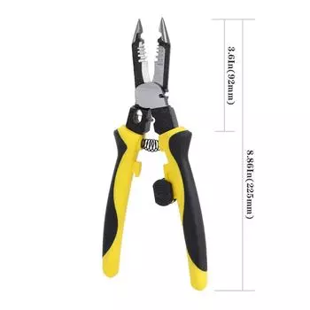 Плоскогубцы электрика Плоскогубцы с игольчатыми губками для зажима, завинчивания, зачистки проводов, резки кабеля, разделения проводов, противоскользящие инструменты для ремонта
