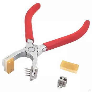 Плоскогубцы DIY ромб 4 мм инструменты для ремонта удар ручные плоскогубцы для седел ремесленные проекты ремни чёрный