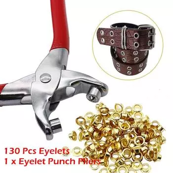 Плоскогубцы для ремней с заклепками золотой