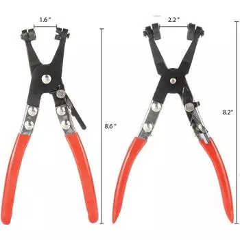 Плоскогубцы для хомутов автомобильные плоские и угловые 45° плоскогубцы для хомутов для шлангов, для установки шлангов на низкие радиаторы кольцевого типа