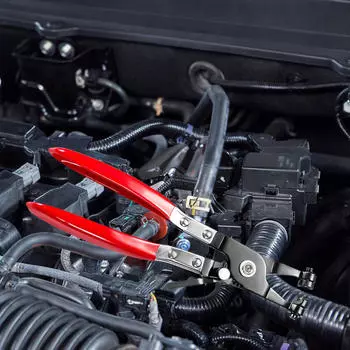 Плоскогубцы для хомутов, инструмент для ремонта автомобилей, поворотный, с плоской лентой, износостойкий, профессиональный, многоцелевой Uncovered Handle
