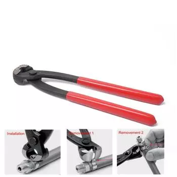 Плоскогубцы для хомутов одинарного ушка, хомуты для шлангов из нержавеющей стали, гидравлические хомуты для шлангов, пневматические клещи для хомутов типа ушко