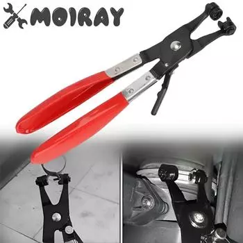 Плоскогубцы для хомутов шлангов Удобный инструмент для снятия водопроводных труб с фиксатором Хомуты для шлангов охлаждающей жидкости Утолщенная ручка повышает прочность