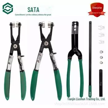 Плоскогубцы для хомутов водопроводных труб Shida Auto Repair - модель AE5931 с прямой горловиной Right Angle Fixed Pruning Clamp