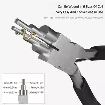 Плоскогубцы для намотки ювелирных изделий с круглыми носами, шестисекционные, многоразмерные, для формирования петель проволоки, для изготовления ювелирных изделий своими руками, ручной инструмент красный