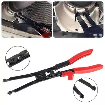 Плоскогубцы для снятия хомута трубы C Плоскогубцы для разжимания хомутов выхлопной трубы автомобиля Плоскогубцы для хомутов выхлопной трубы PSA Инструмент Специальный инструмент для ремонта автомобиля чёрный