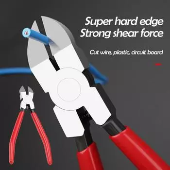 Плоскогубцы для снятия ладов с резиновым покрытием ручки, плоская головка, компактный портативный инструмент для снятия ладов с гитары C