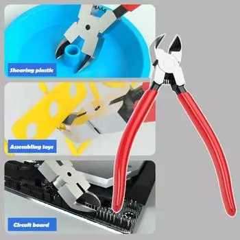 Плоскогубцы для снятия ладов Yousheng с резиновым покрытием рукоятки, плоская головка, компактный портативный инструмент для снятия ладов с гитары, плоскогубцы для снятия ладовой проволоки C