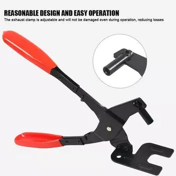 Плоскогубцы для снятия подвески выхлопной трубы автомобиля Красные ручные инструменты Инструмент для снятия подвески глушителя Плоскогубцы для снятия выхлопной трубы Ручка с противоскользящим покрытием