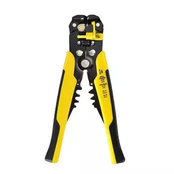 Плоскогубцы для зачистки кабеля Ручной инструмент для зачистки кабеля Обжимной терминал 0,2-6,0 мм Многофункциональный инструмент жёлтый