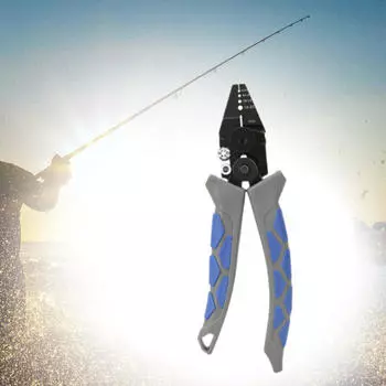 Плоскогубцы для зачистки рыболовной проволоки Удобная рукоятка Многофункциональный резак для кабеля Ручной обжимной инструмент для