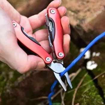 Плоскогубцы, износостойкие, острые, комбинированные отвертки из нержавеющей стали, плоскогубцы, товары для улицы красный