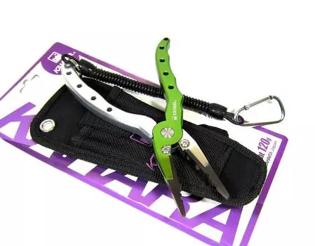 Плоскогубцы Kahara Алюминиевый тонкий тип 120 грамм 6,5 дюйма Зеленый Серебро (1109)