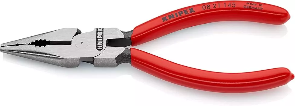 Плоскогубцы KNIPEX с удлиненными губками 0821-145 (SB) чёрный