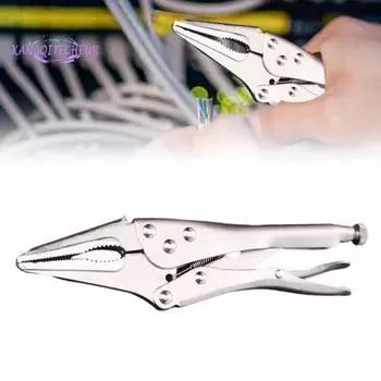 Плоскогубцы с длинным носом, регулируемые, нержавеющие, легкие, портативные, высококачественные термообработанные, плоскогубцы с фиксатором, удобный инструмент 9inch