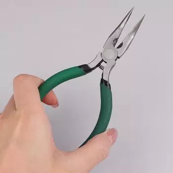 Плоскогубцы с изогнутыми плоскими носами, петли для колец, проволочный петлевой петлевой петлей, разрезные кольца для самостоятельного изготовления ювелирных изделий, шестисегментные ручные плоскогубцы для моделирования