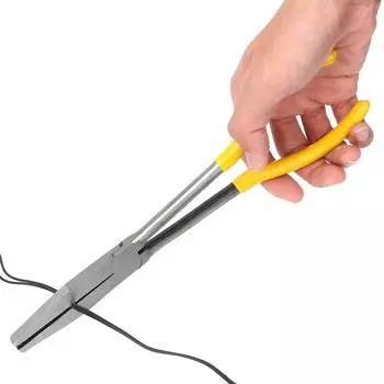 Плоскогубцы с удлиненным носом, прямые, изогнутые, ручные инструменты для механика, 1 шт. 45 degree Pliers