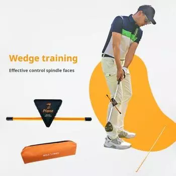 Плоскость для замаха в гольфе Тренажер для отработки ударов по мячу Тренировочное приспособление для отбивания мяча в гольфе Вспомогательное приспособление для отбивания мяча