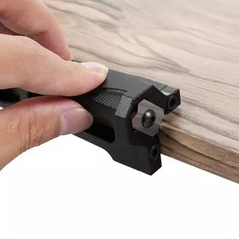 Плоскость фаски, кромочная плоскость, кромкооблицовочный триммер, триммер для кромки шпона, кромочная фаска, заусенец, скребок для чёрный