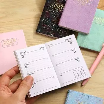 Плотная бумага блокнот гладкое письмо без растекания чернил искусственная кожа обложка 2025 розовый