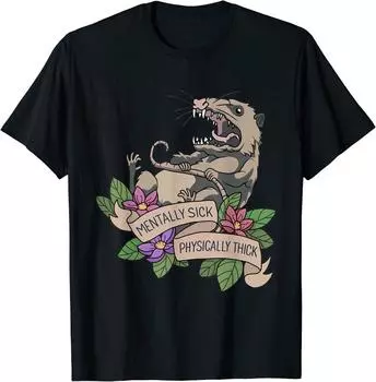 Плотная футболка унисекс Possum Tally Sick Physical S