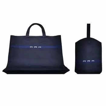 Плотная сумка для уроков для школы ВМС в помещении, для посещения школы, для поступления в начальную школу [HANA], для детей, синяя, ткань,