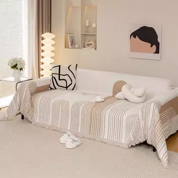 Плотное полотенце из микрофибры с кисточками, геометрический жаккард для гостиной, дивана, большое одеяло, полотенце для отдыха 180x90cm