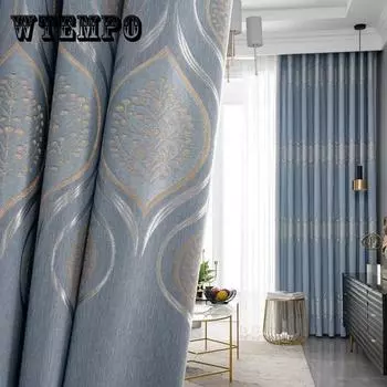 Плотные шторы в скандинавском стиле, простая гостиная, спальня, дом, изоляция, эркер, карниз для штор 150*270cm*2pcs жёлтый