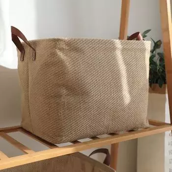 Плотные стежки Простые отличные с ручкой Корзина для хранения Корзина для белья