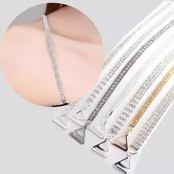 Плотные сверла с бриллиантами, черное и белое золото, стразы, бретельки для нижнего белья, свадебные бусины, бретели для бюстгальтера H белый