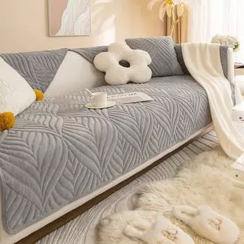 Плотный бархатный чехол для дивана в гостиной, жаккардовое полотенце для дивана в скандинавском стиле, нескользящий мягкий коврик для дивана, чехол для дивана в форме буквы L, защитный чехол для дивана 1pc 30x50 pillowcase