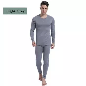 Плотный костюм, бархатные топы с круглым вырезом, брюки, мужское зимнее термобелье, бархатные топы, брюки, ветрозащитные, удобная мягкая подкладка с длинным рукавом L