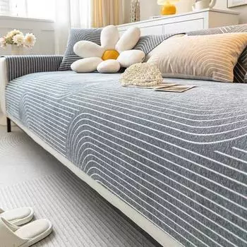 Плотный универсальный чехол для секционного дивана, однотонный шенилловый диван-полотенце, современная мебель, пылезащитный чехол, чехлы для диванов L-образной формы, для дома A 70x70