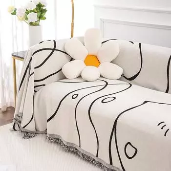 Плотный защитный чехол для дивана, мягкий, подходит для домашних животных, многофункциональный диван-полотенце, простой в уходе чехол для дивана для гостиной 180x130