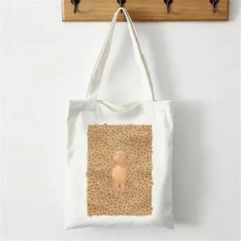 Пляжная холщовая сумка через плечо, сумки для покупок, забавные белые сумки большой вместимости, женские винтажные эстетичные сумки для учителей 24*26cm