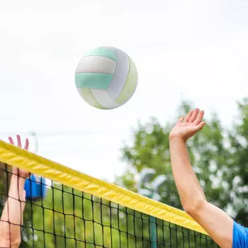 Пляжная игра, волейбол, тренировка в помещении, на открытом воздухе, тренировочное приспособление для матчей, мягкая сенсорная игра, размер 5 синий