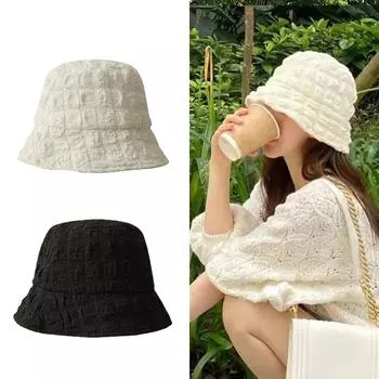 Пляжная кепка унисекс, однотонная хлопковая панама, шляпа от солнца, шляпа-федора, рыбацкая шляпа, замшевая панама