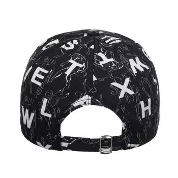 Пляжная мужская и женская бейсболка с напечатанным алфавитом цвета весна-лето-осень уличное солнцезащитное кепка повседневная кепка чёрный