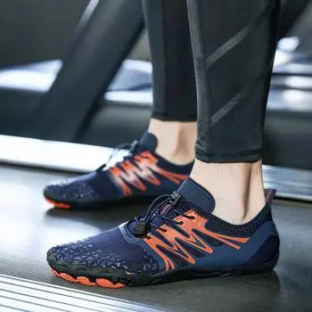 Пляжная обувь 36-46, летняя уличная силиконовая обувь для плавания, женская обувь для водных видов спорта, мужская пляжная обувь, обувь для йоги и фитнеса 35 чёрный