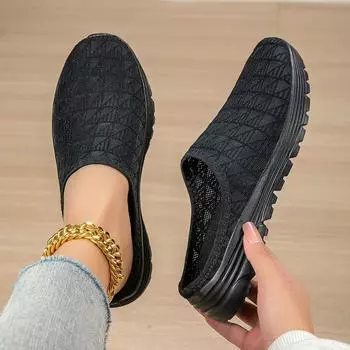 Пляжная обувь большого размера Дышащая и противоскользящая Спортивная обувь Женская обувь 36 чёрный