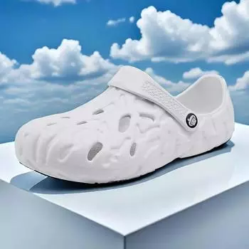 Пляжная обувь Брендовые мокасины Тапочки среднего возраста для мужчин Шлепанцы мужские Sneakair Шлепанцы Купить теннис Теннисный люксовый бренд 2024 40 белый