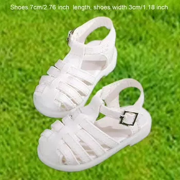 Пляжная обувь для кукол BJD, повседневные сандалии для ролевых игр с 1:4 куклы белый