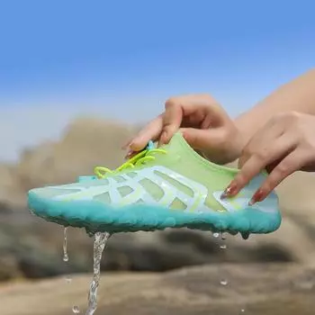 Пляжная обувь Мужская и женская обувь для плавания Быстросохнущие сандалии для отдыха на море Женская обувь для заброда Нескользящая обувь для ручья 35