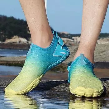 Пляжная обувь с пятью пальцами, мужская и женская обувь для плавания, нескользящая обувь для пар, обувь для рыбалки на открытом воздухе, быстросохнущая, дышащая обувь 35 белый